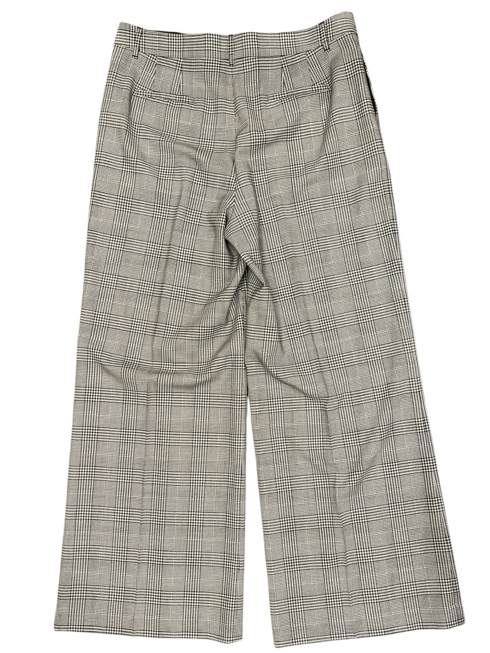 Lafayette 148 Dalton Wool Glen Plaid Wide Leg Trousers 12 - Picture 5 of 9
